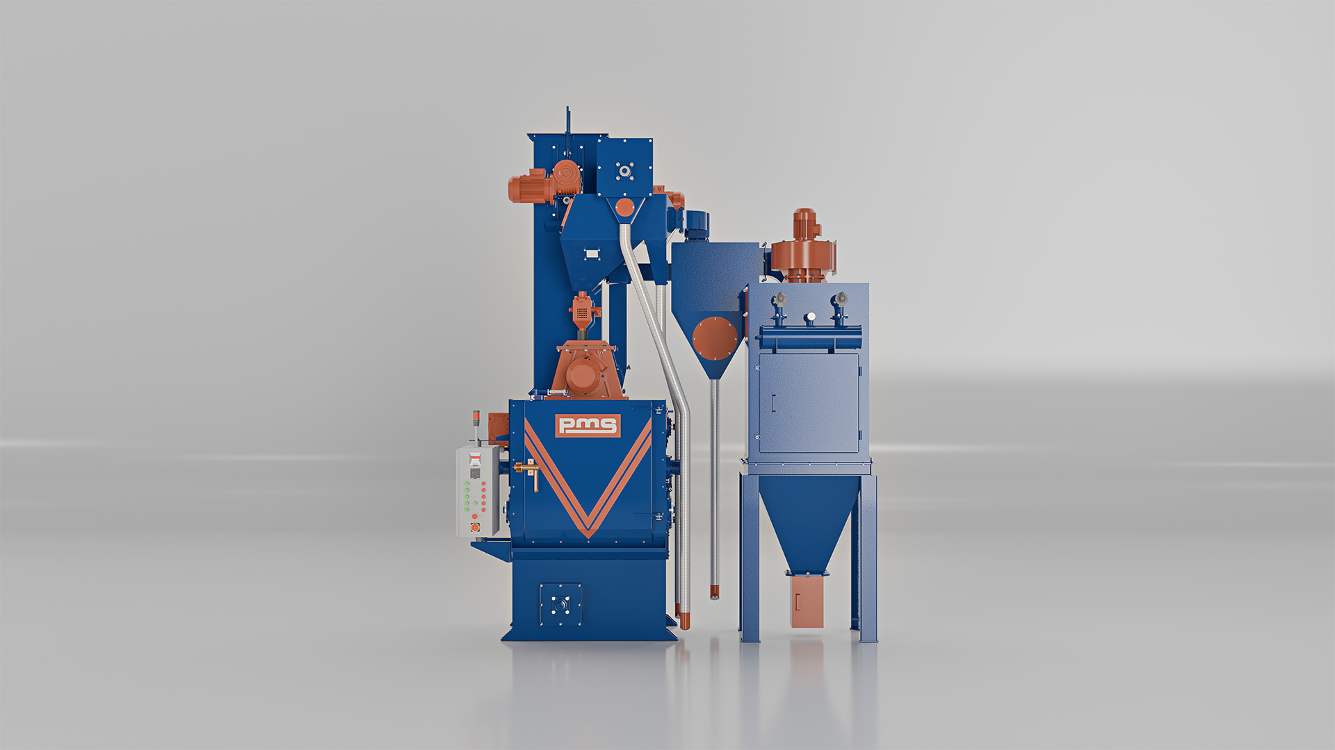 Rubber Belt Tumblast Shot Blasting Machine