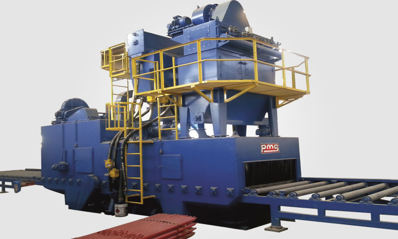 Sheet Metal and Profile Shot Blasting and Casting Machine